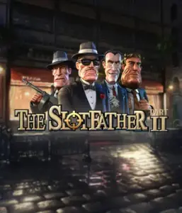 Dive into the nefarious world of The Slotfather 2 slot by Betsoft, featuring four iconic mafia characters set against a dark urban backdrop. This image depicts the dramatic atmosphere of the mobster lifestyle with its vivid character design and suspenseful setting. Great for lovers of gangster-themed games, promising a captivating gaming experience. 